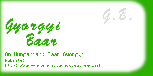 gyorgyi baar business card
